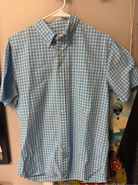 Brooks Brothers Blue and White Gingham Button-Down Shirt